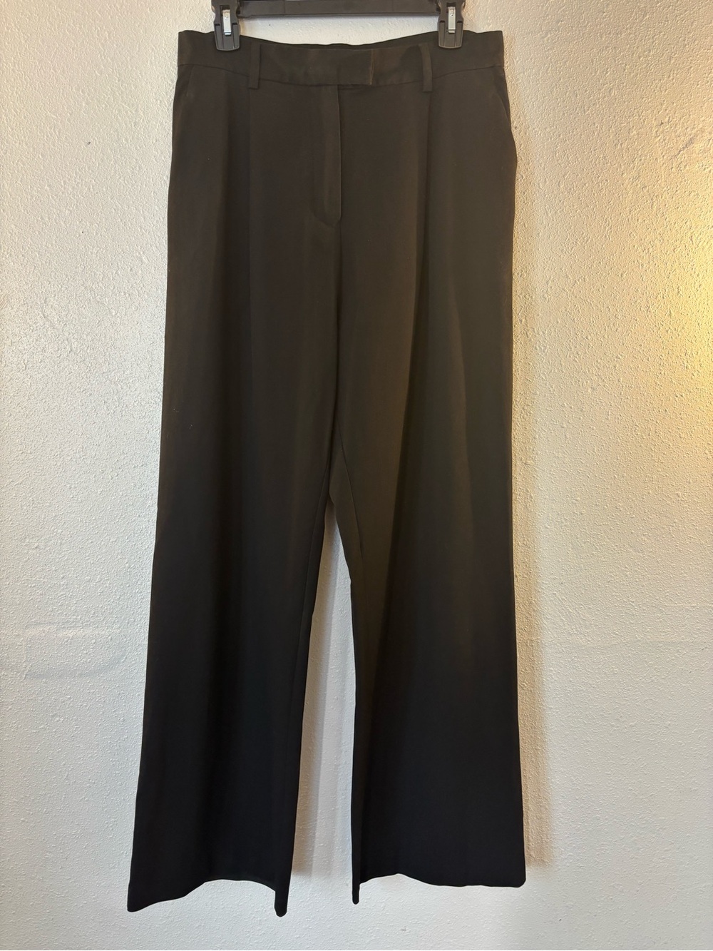 Djerf Avenue Black Wide-Leg Trousers